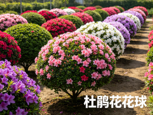 庭院花园绿化植物-杜鹃花球