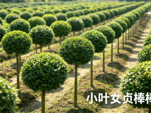 庭院花园绿化植物-小叶女贞棒棒糖